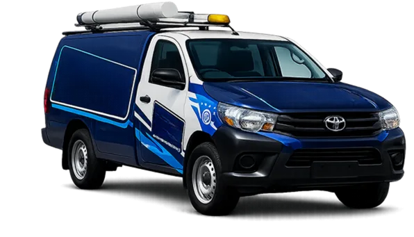 Service van parked on a Lilyfield street